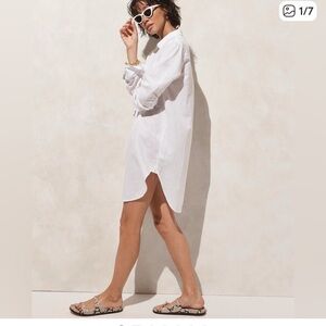 J. Crew Relaxed-fit beach shirt in linen-cotton blend NWT